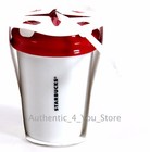 New 2017 Starbucks Fox 2 5  Black   Red Cup Tumbler Mug Christmas Tree Ornament 