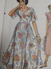Wrap Dress 12 14 16 Vogue 9282 Sewing Pattern Very Easy Vtg Cottagecore Flare Uc