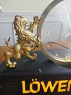 Vtg Lowenbrau Beer Clock Advertising Sign Bar 1980 Lights Up