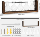 Wall Hanging Glass Planter Plant Propagation Vase For Indoor Home Office Living 