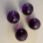 Vintage Amethyst Purple Hand Blown Glass Orb Ball Float Glows