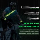 1x reflective Sash For Walking  Night Green Nylon With 2 Pcs Reflective1862