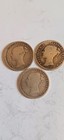 3 X Queen Victoria Silver Threepence 3d  1874 1875   1886  Great Britain Uk