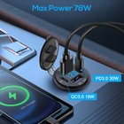 12-24v 4 Port Fast Car Charger Qc3 0   Pd Usb C Outlet Socket For Boat Rv Marine