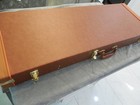Fender Stratocaster Hard Case Leather tolex W key Mint Condition