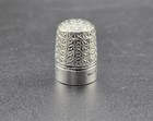 Antique Victorian Sterling Silver Thimble uk birmingham h g s 1932