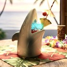 Shark Ceramic Barware Tiki Mug Blue White Dw144 16 Oz Cocktail Cup Made In China