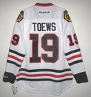 Rbk Chicago Blackhawks Jonathan Toews Premier White Rd Jersey Medium