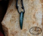 Small  light Green Mint  Jade Tooth Claw Necklace Guatemalan Jadeite Sjt-08