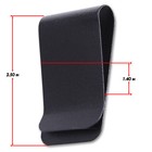 Metal Belt Clips - Model 7 - Powder Coated Holster Belt Clips - Tactical Black