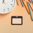  5 Pcs Id Card Holder Clear Badge Protector Plastic Office Work Cover