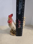 Rooster Vintage Farmhouse Ceramic Glossy Glazed Stoneware Sunflower Base