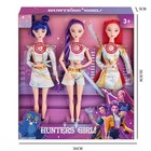 3pc Cosplay Kpop Demon Hunters Dolls Collectible Moveable Joint Figure Toy White