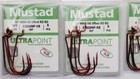 Bass Worm Soft Plastic Hooks 4 0 Red - 50 Units Packs Bulk Dealer Value Lot