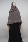 Xl Premium Chiffon Hijab Wrap Shayla Scarf Shawl Muslim Headcover Taupe Gray