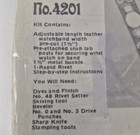    vintage Tandy Leather Challenger Watchband Kit No  4201 - New Old Stock Diy