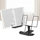  2pc Metal Book Stand For Desk  Adjustable Reading Rest Book Holder  Portable 