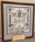 Confederate States Of America  500 Civil War Bond From 1863 With 7 Coupons