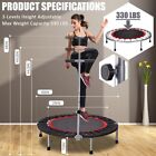 40  Foldable Adjustable Fitness Trampoline Exercise Rebounder Trampoline 330lbs