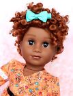 Custom 10-11 In Doll Wig Short Curly Birdie Fits American Girl Gotz 18  Dolls