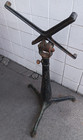 Antique Cast Iron Wood Top Adjustable Height Drafting Table 30x42 