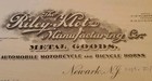 1905 The Riley Klots Manufacturing Co Auto   Bike Horns Letterhead Newark Nj