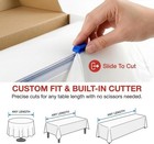 White Disposable Tablecloth Roll W cutter For Party