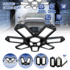 2 Pack Led Garage Light Shop Lights Ceiling Light Deformable Panels For Basement