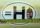 Hungarian Bumper Sticker    Hungary Flag H Coat Of Arms