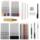 71 Professional Drawing Artist Kit Set Pencils And Sketch Charcoal Art Tools Usa