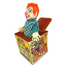Vintage Mattel Metal Jack In The Music Box 1970s Toy Clown Tested And Working 