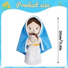 Jesus Plush Doll Guardian Mary Stuffed Animal Baptism Plushie Savior Toy