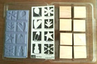 Stampin  Up Bold Shapes Set Of 8 Rubber Stamps Snowflake Star Flower Heart Leaf