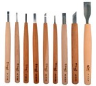 Michihamono Woodworking 9 Piece Woodcarving Tools Starter Set V U Gouge   Chisel