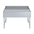 Amgood 48 In  X 18 In  Stainless Steel Underbar Drainboard 48x18 Bar Station