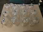  set Of 12  Hanging Votive Tea Light Holders  Clear Glass  Wire Hangers Included