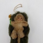Antique Belsnickel Santa Claus Primitive Christmas Tree Ornament Green