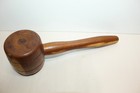 Vintage Wooden Gavel Judge Auctioneer Mallet Hand Turned Wood 10 5 