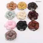 Luxury Leather Camellia Women High-end Flower For Lapel Pin Exquisite Elegant