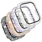  4-pack Compatible With Apple Watch Case 44mm Rose Gold black iridescent clear