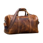 Handmade Leather Duffel Bags Men And Women Full Grain Leather Travel Overnight