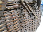 Vintage Antique Double Handle Wicker Woven Sewing Storage Farm Basket