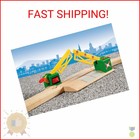 Brio World 33750 - Magnetic Action Crossing   Interactive Wooden Toy Train Acces