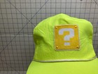Vintage Question Block Nintendo Hat Cap Super Mario Rope Snapback Bright Yellow