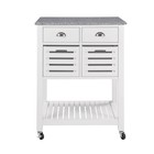 Stoready Rolling Kitchen Island Cart W  Storage Shelf   Drawer  30   Moblie Cart
