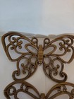 Homco 7537 Syroco Butterfly Faux Wood Wicker Wall Decor Set Of Three Vintage