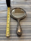 Vintage Sterling Silver Art Vanity Mirror
