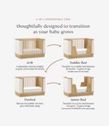 Babyletto Bondi Boucle 4 In 1 Convertible Crib Honey With Ivory Bouclem26201hywb
