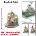 Personalized Dachshund Christmas Ornament     Custom Name Dog Holiday Decoration