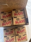 5 Packs Raw 1 1 4 Rolling Papers Classic Unrefined 500 Lvs pk 500   s  2500 Total
